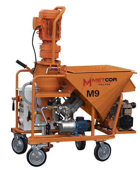 Agregat Tynkarski maszyna do zapraw 5,5 kW Metcor M9 Agregat Tynkarski maszyna do zapraw 5,5 kW Metcor M9