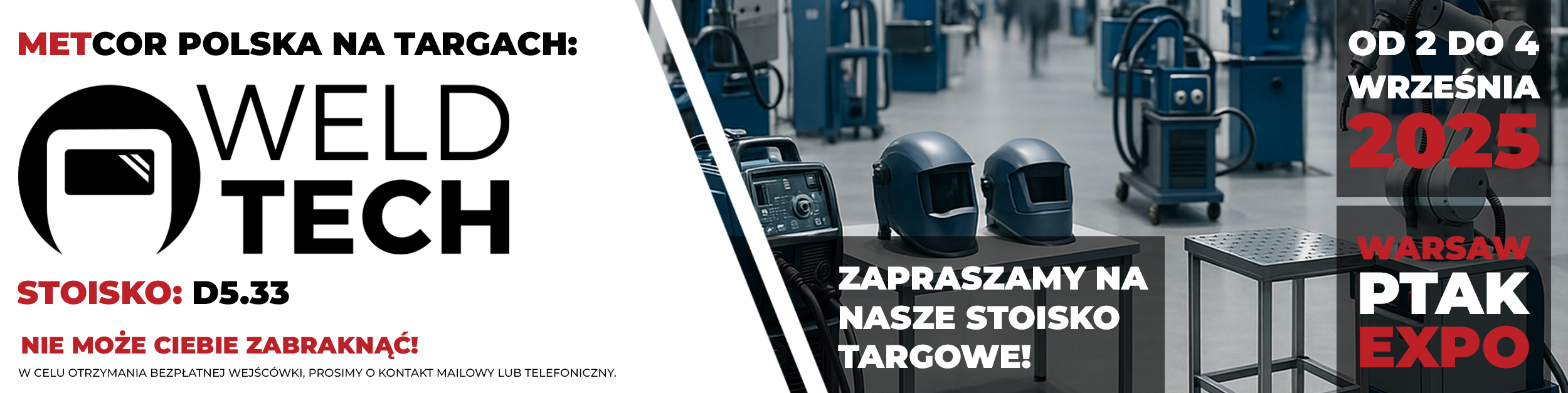 Tło slajdu Targi WELDTECH 2025