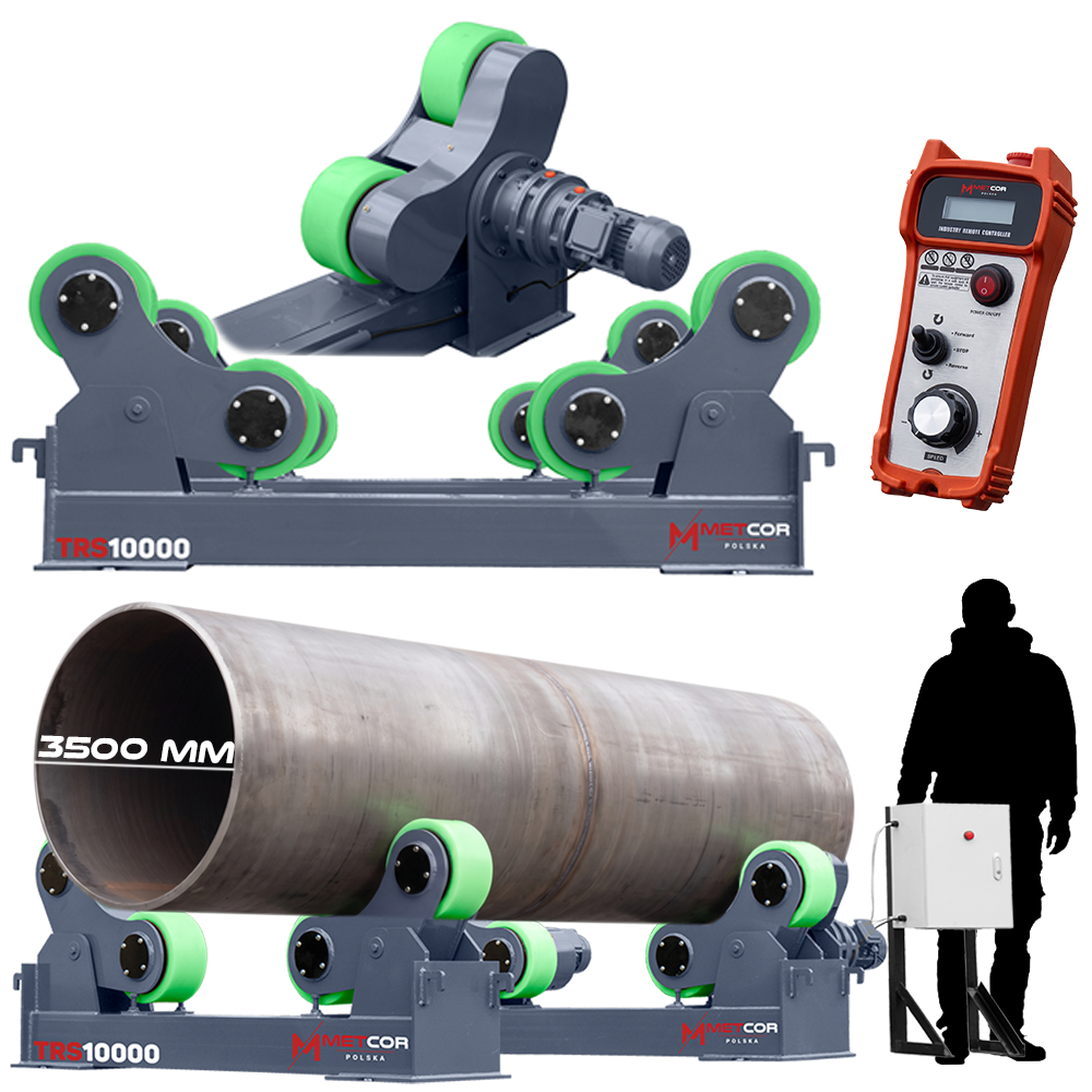 Obrotnik pozycjoner rolkowy wspornik Metcor TRS10000