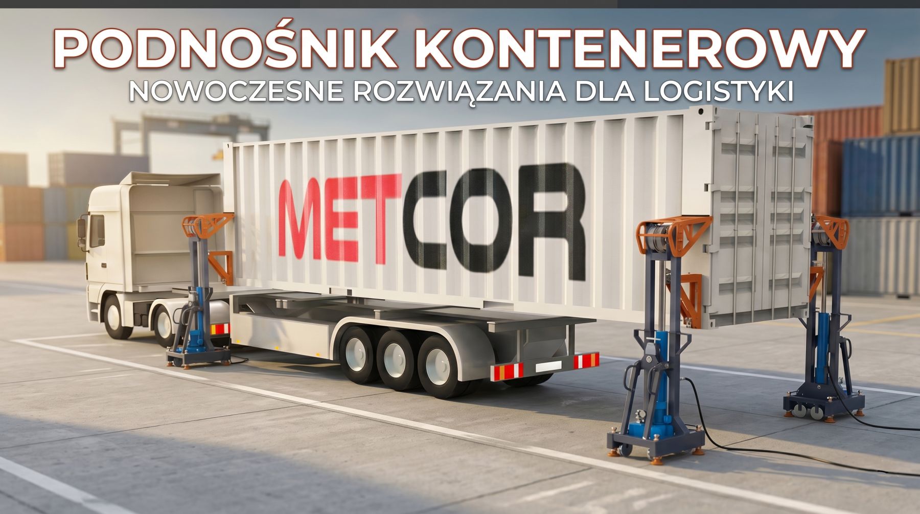 Banner aktualności Podnośnik Kontenerowy 32 tony od Metcor Polska