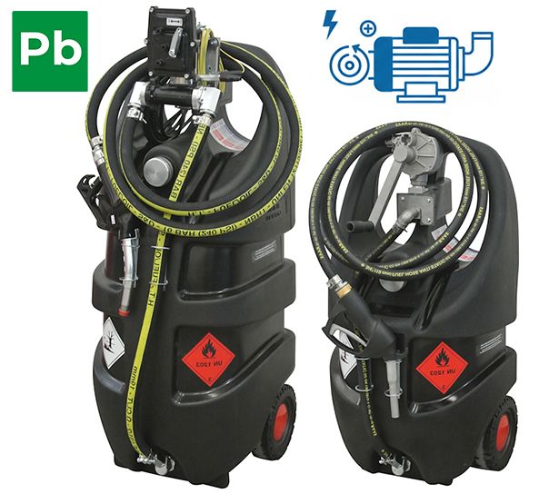 Mobilny zbiornik na benzynę z Pompą ELEKTRYCZNĄ 55L 110L EMB55, EMB110 Pb95 Pb98 ATEX