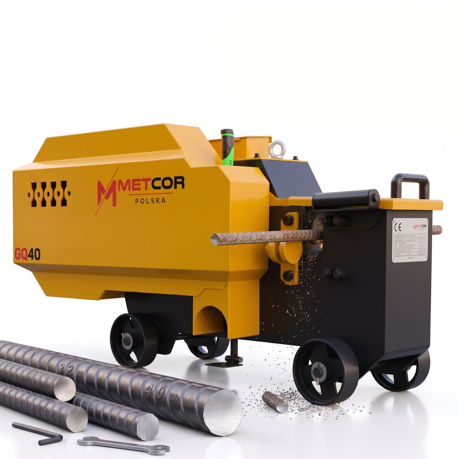 Nożyce do prętów zbrojeniowych 6–40 mm Metcor GQ40