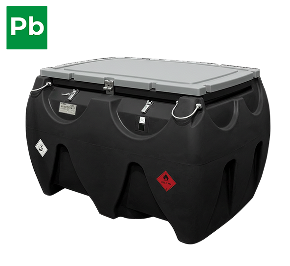 Mobilny zbiornik na benzynę 900L z pompą EMB900 Pb95 Pb98 ATEX