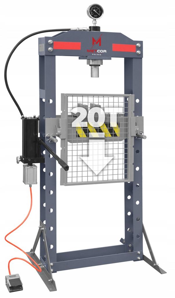 Prasa Hydrauliczna Pneumatyczna Warsztatowa 20T