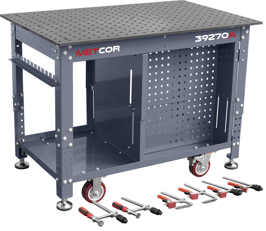 Mobilny stół spawalniczy z regulowaną wysokością Metcor 1200x750A Mobilny stół spawalniczy z regulowaną wysokością Metcor 1200x750A