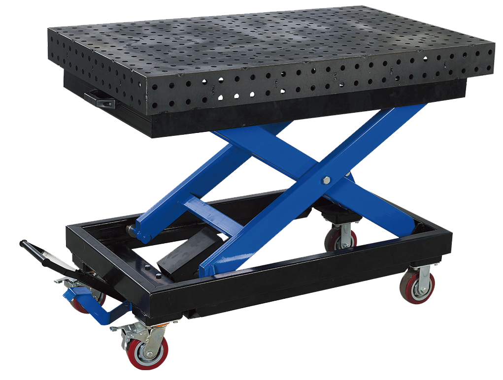 Mobilny stół spawalniczy z regulowaną wysokością Metcor 1500x830SC Mobilny stół spawalniczy z regulowaną wysokością Metcor 1500x830SC
