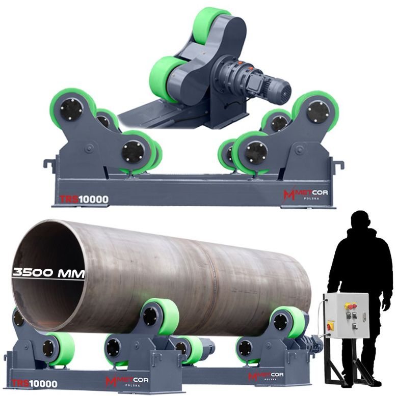 Obrotnik pozycjoner rolkowy wspornik Metcor TRS10000