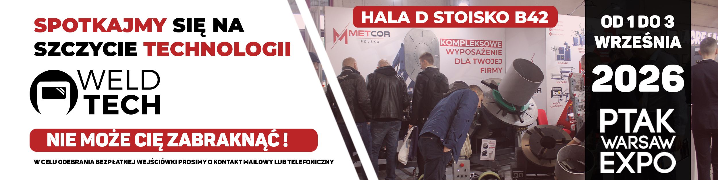 Tło slajdu Zaproszenie WeldTech 2026